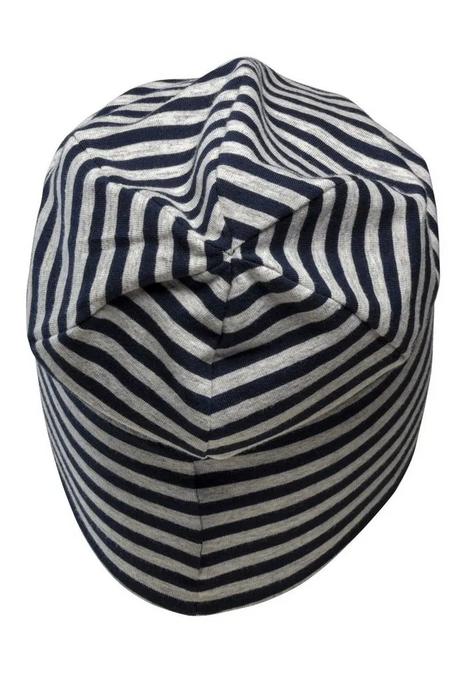 Sterntaler Sterntaler Beanie OCS Beanie (1-St) Kindermütze aus weichem Jersey mit Streifen, Blau, – Produktbild 2 von 5