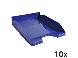 Exacompta 10 Exacompta Briefablagen Ecotray "Office", DIN A4+, nachtblau, für je 500 Blatt – Produktbild 1 von 1