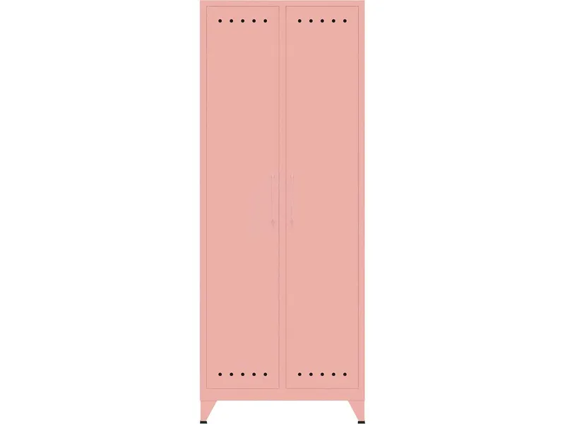 Bisley Bisley Kleiderschrank "Fern" 1 Fachboden, Kleiderstange, Pastellpink, – Produktbild 1 von 1