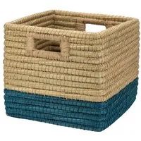 El Puente El Puente Stabiler Schrankkorb "Farbikus" | Fair Trade & Handmade aus Bangladesch, Blau, – Produktbild 1 von 1