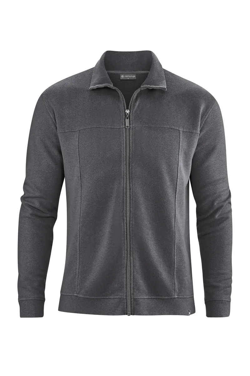HempAge Hempage Herren vegan Sportliche Jacke In Anthrazit, Grau, – Produktbild 1 von 2