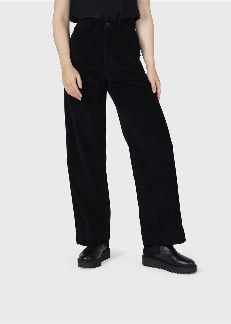 Klitmøller Wide Leg Cordhose Modell: Lydia, Black, – Produktbild 1 von 1