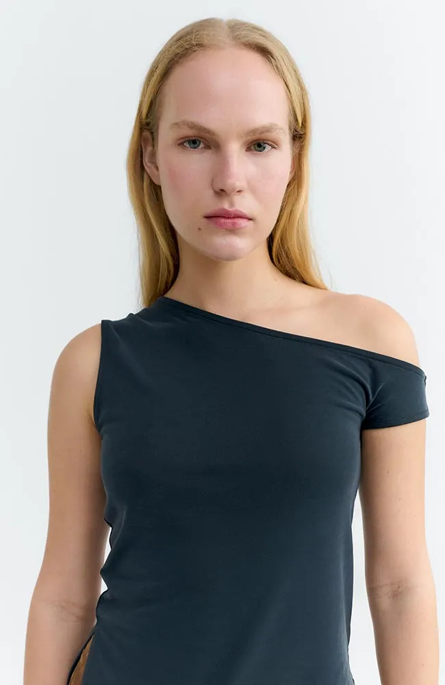 thinking mu Thinking MU Damen vegan Top Zohar Schwarz, Schwarz, – Produktbild 2 von 2