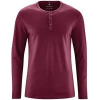 HempAge HempAge Herren Langarm-Shirt Hanf/Bio Baumwolle, Rioja, – Produktbild 1 von 3
