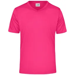 James & Nicholson James & Nicholson Herren T-Shirt Active-V JN736 Gr. 3XL pink – Produktbild 1 von 1