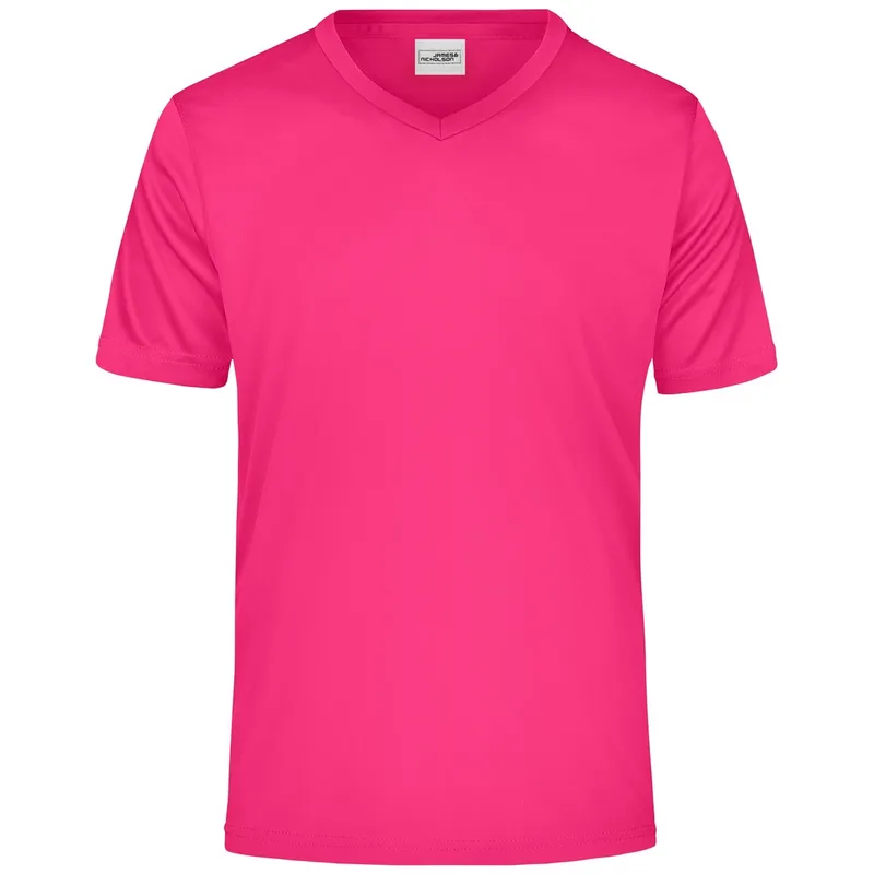 James & Nicholson James & Nicholson Herren T-Shirt Active-V JN736 Gr. XL pink – Produktbild 1 von 1