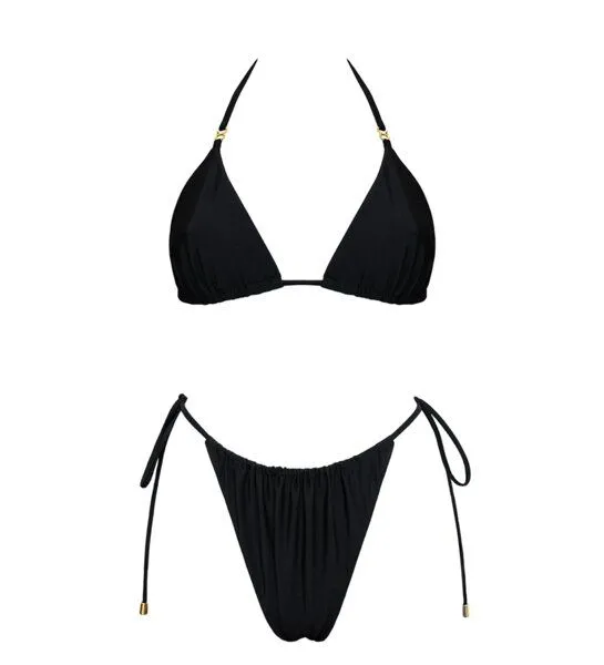 Anekdot Anekdot Chia Triangle Bikini Set, Schwarz, – Produktbild 1 von 4