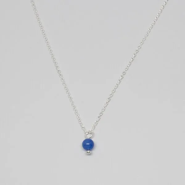 fejn jewelry fejn jewelry Kette gemstone mit Perlenanhänger, Silber, – Produktbild 5 von 8