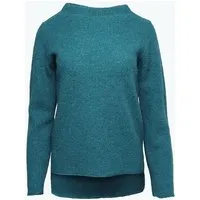 Reiff Reiff Damen Kreppwalk-Pullover reine Bio-Schurwolle, Smaragd, – Produktbild 1 von 1