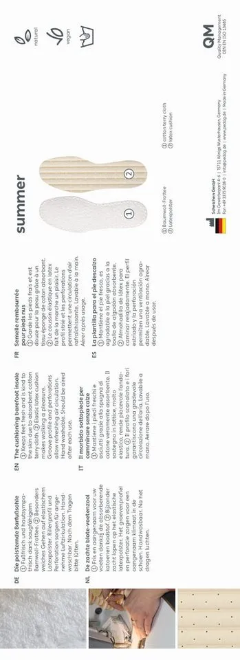 Pedag Barfußsohlen Summer - mit der Barfußsohle luftig leicht durch den Sommer – Produktbild 2 von 2