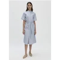 hessnatur hessnatur Streifen Hemdblusen Kleid Midi Relaxed – Produktbild 1 von 1