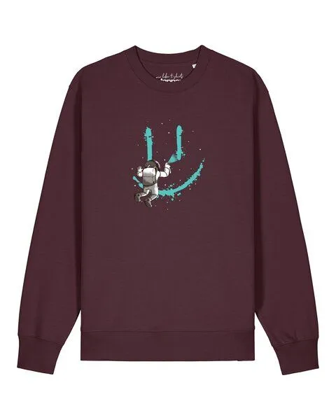 watapparel watapparel Sweatshirt Unisex Graffiti Astronaut, Red brown, – Produktbild 1 von 2