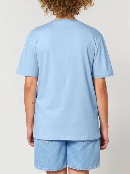 Human Family Human Family Bio Unisex Rundhals T-Shirt "Create - Change your view", Hellblau, – Produktbild 4 von 4