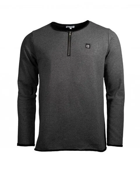 EMPIRE-THIRTEEN EMPIRE-THIRTEEN Basic Sweater "EMPIRE", Grau, – Produktbild 1 von 4