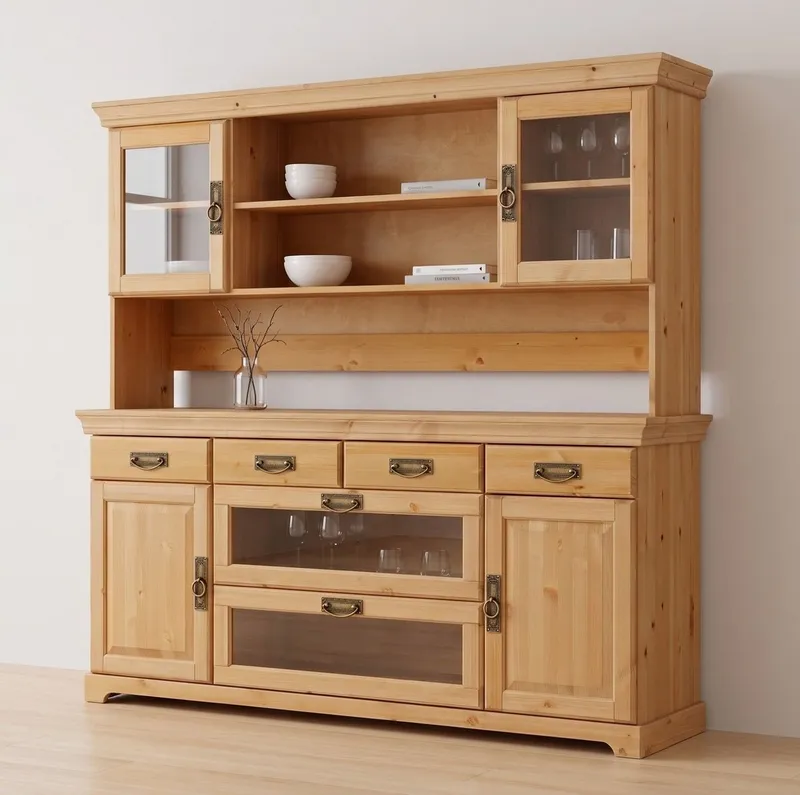 OTTO home Buffet Rügen FSC® zertifiziertes Massivholz, im Landhausstil, Beige, – Produktbild 1 von 5