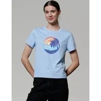 watapparel watapparel T-Shirt Frauen Sunset Rainbow, Blue soul, – Produktbild 1 von 1