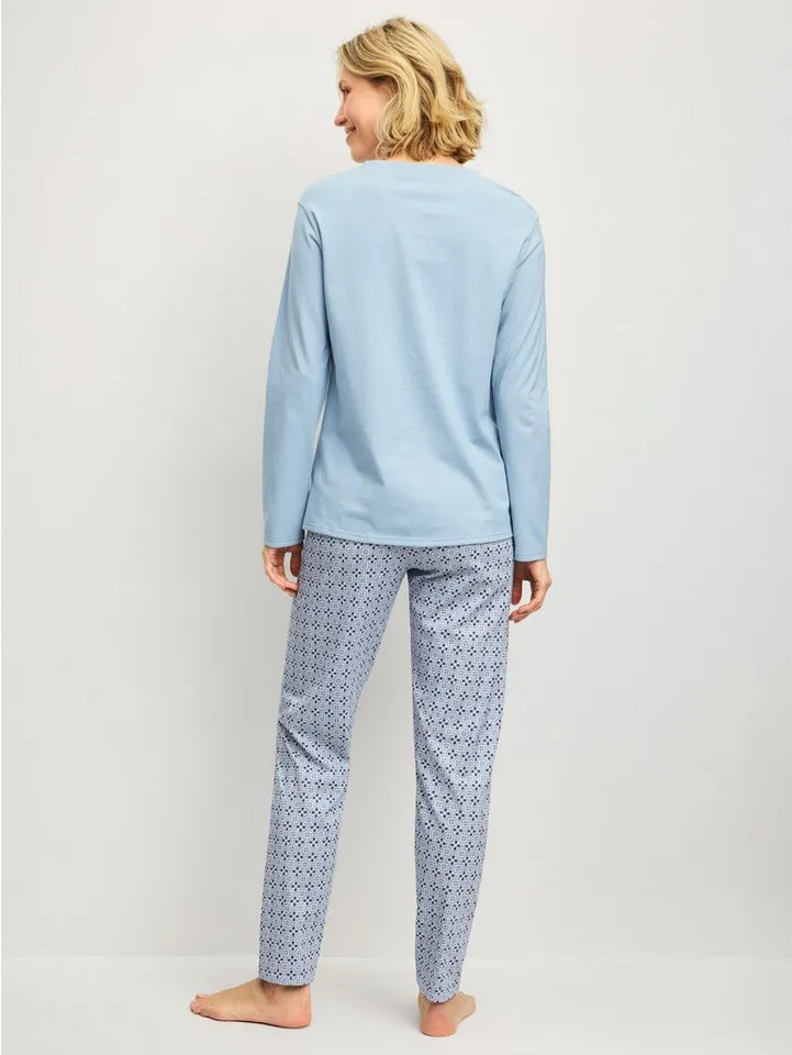 CALIDA CALIDA Pyjama Cotton Special Damen (2 tlg) weich, leicht und bequem, Grau, – Produktbild 4 von 4