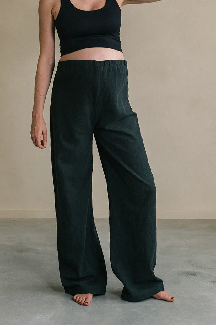 The View Yoga The View Yoga Damen vegan Hose Teya Maternity Schwarz, Schwarz, – Produktbild 2 von 2