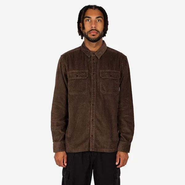 Iriedaily Iriedaily Bubble Cord Shirt, Dark coffee (braun), – Produktbild 3 von 3