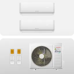 HANTECH Hantech H-Pro 18K Multi-Split Klimaanlage Wandgeräte 2 x 12000 BTU Set – Produktbild 1 von 1