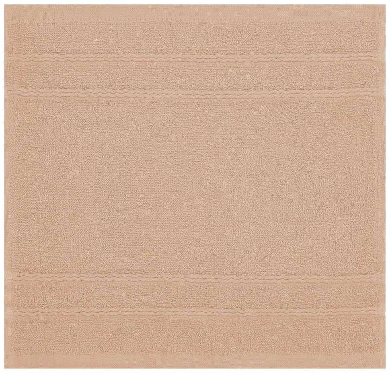 OTTO home Handtuch Set Inga, 3 Qualitäten, Duschtücher, Handtücher, Gästetücher, Seiftücher, Walkfrottier (10-St), Handtücher mit feiner Bordüre, 100% Baumwolle, Beige, – Produktbild 8 von 8
