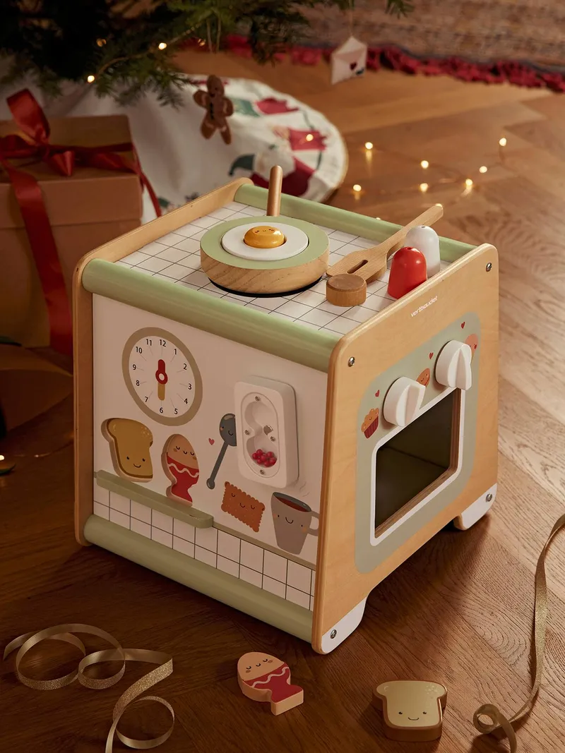 Vertbaudet Activity-Würfel Spielküche, Beige, – Produktbild 1 von 3
