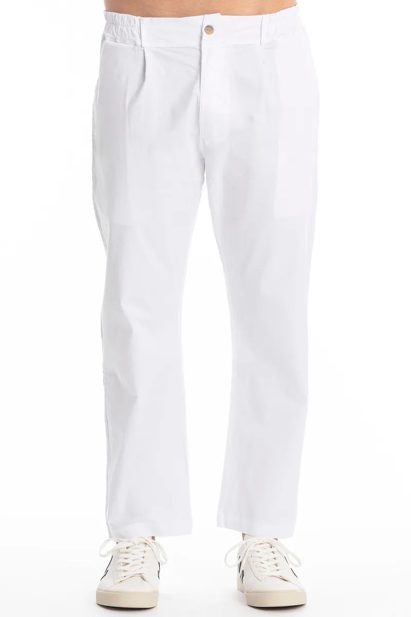 RAVENS VIEW IBIZA RAVENS VIEW IBIZA Herren vegan Hose Vance White, Weiß, – Produktbild 1 von 2
