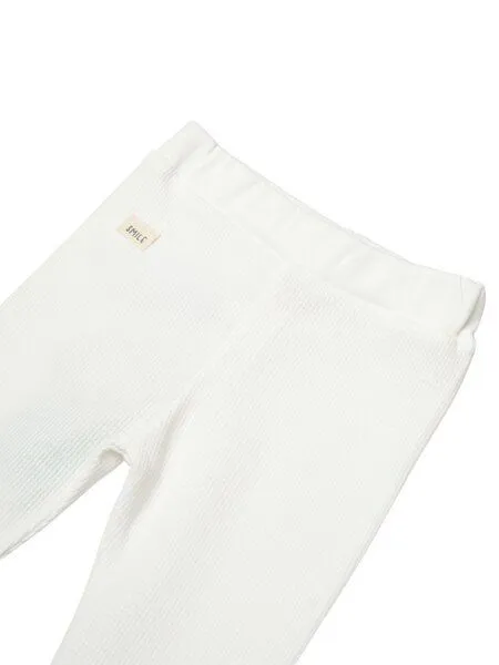 Biorganic Biorganic Waffle Smile Baby Hose, Ecru, – Produktbild 3 von 4