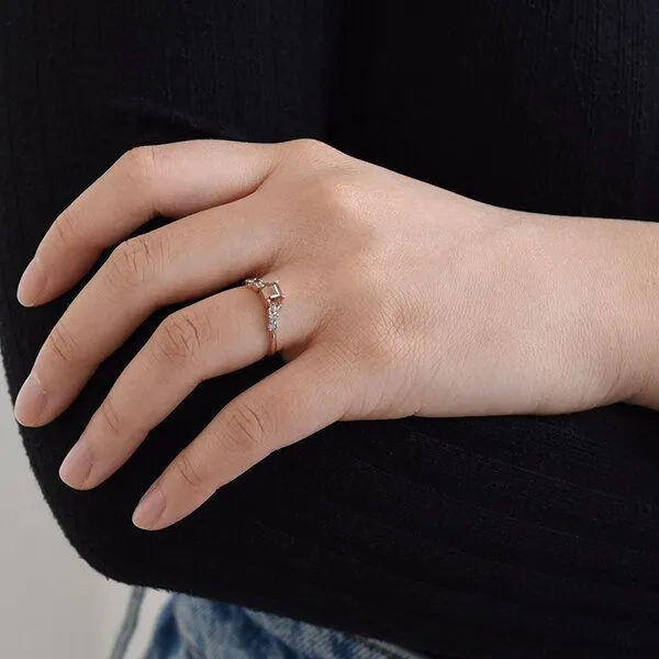 Eppi Eppi Goldener Ring mit Salt and Pepper Diamanten Jun – Produktbild 4 von 4