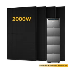 Anker Anker SOLIX Solarbank 4 E5000 Pro, mit 4 x 500 Bifaziale Solarmodule, by Powerness - 25kWh / ohne Zubehör / Selbstabholung – Produktbild 1 von 1