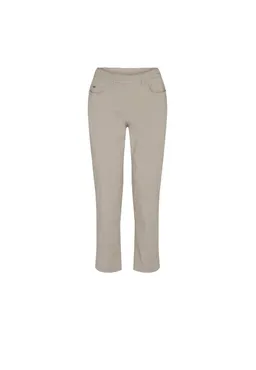 LAURIE LAURIE Damen vegan Hose Hannah Regular Crop Grau Sand – Produktbild 1 von 1