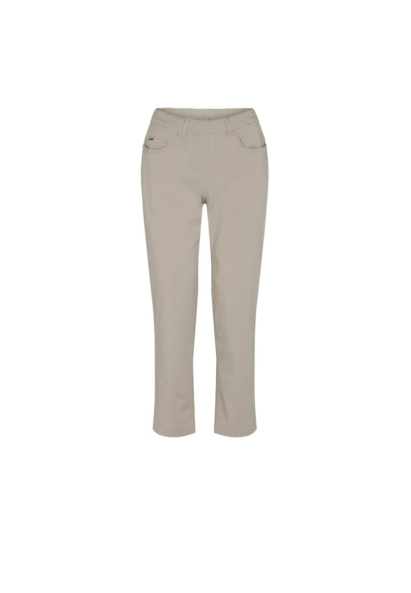 LAURIE LAURIE Damen vegan Hose Hannah Regular Crop Grau Sand, Beige, – Produktbild 1 von 2