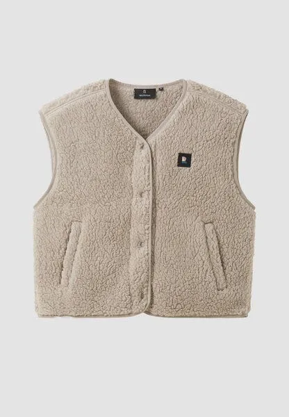 recolution Damen Fleeceweste aus recyceltem Polyester - FARGESIA - recolution, Hazel brown (braun), – Produktbild 2 von 2