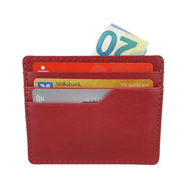 manbefair manbefair Kleines Kartenetui Tallin, Rot, – Produktbild 1 von 4