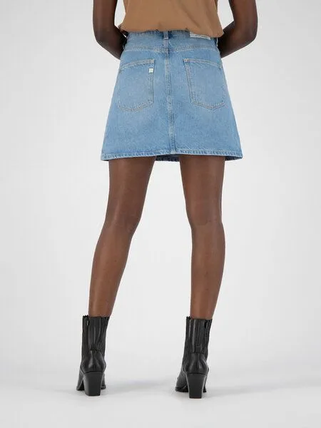 MUD Jeans MUD Jeans Jeansrock - Sophie Rocks, Blau (heavy stone), – Produktbild 2 von 3