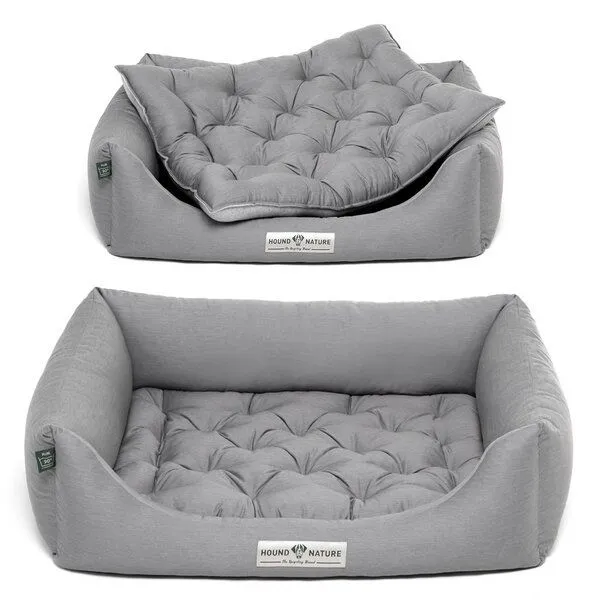 HOUND & NATURE HOUND & NATURE Öko Hundebett ZÜRICH, Hellgrau, – Produktbild 2 von 7