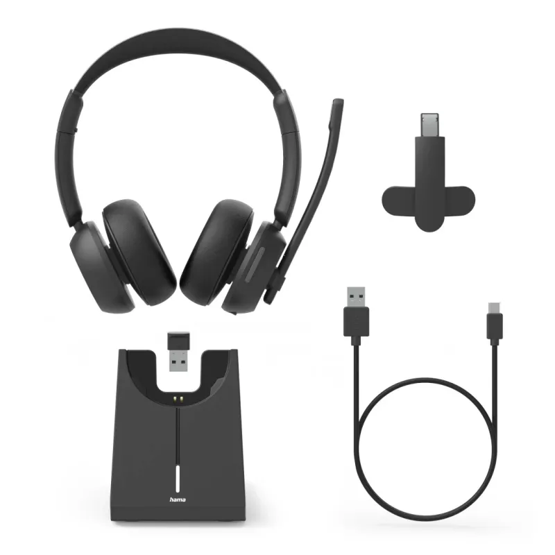 Hama Hama "Bluetooth®-Headset ""BT-800"", Multipoint, Ladestation, Mono/Stereo, kabellos (00139939) Headset" – Produktbild 8 von 8