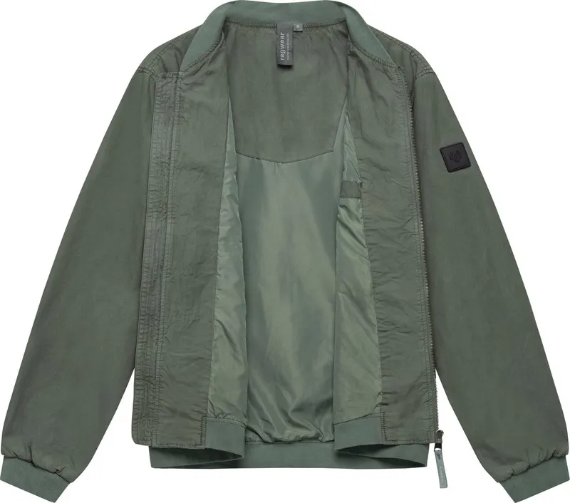 ragwear ragwear Bomberjacke Daq lässige Herren Jacke kurz mit Rippstrickbündchen, Grün, – Produktbild 1 von 4