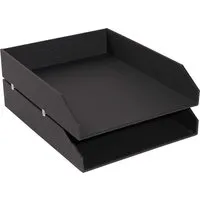 Exacompta 2 Exacompta Briefablagen "Office By Me", DIN A4+, schwarz – Produktbild 1 von 1