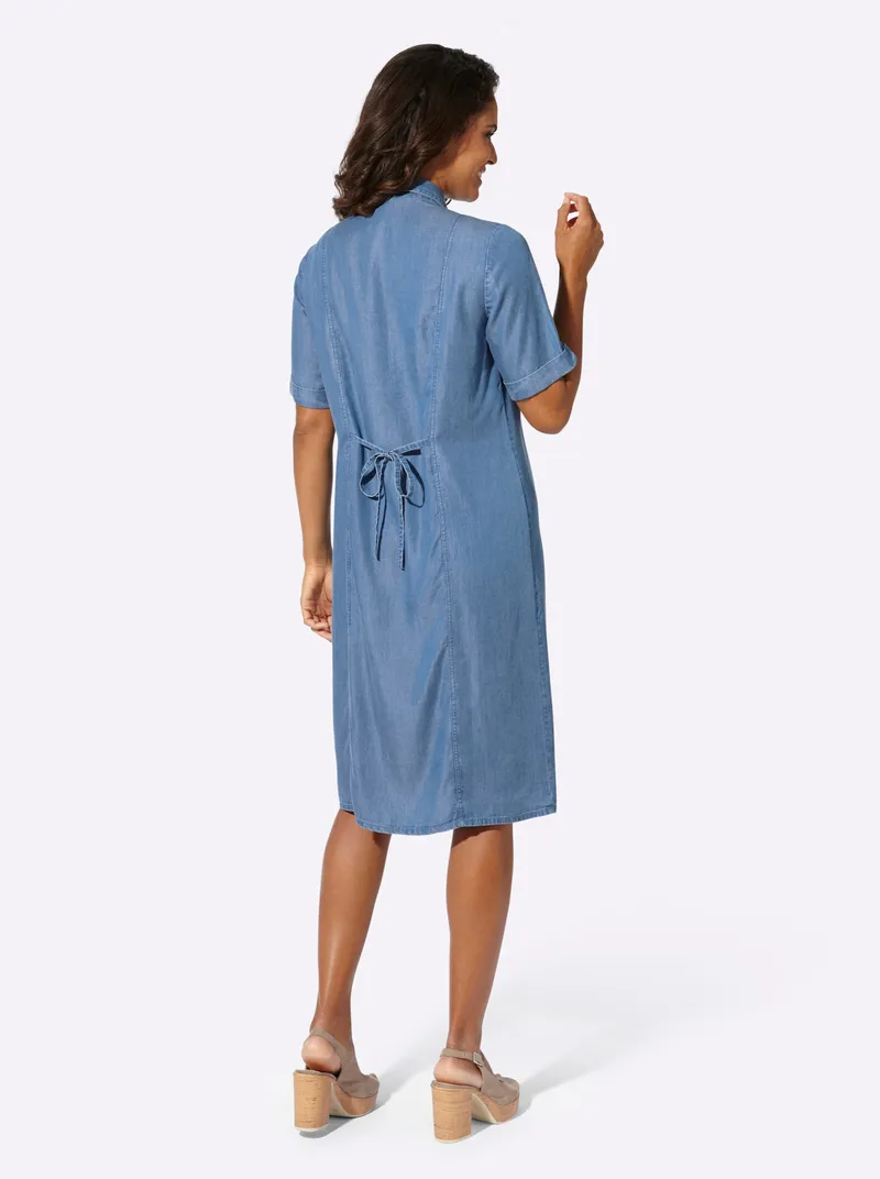 Witt Jeanskleid blue-bleached, Blue-bleached, – Produktbild 2 von 2