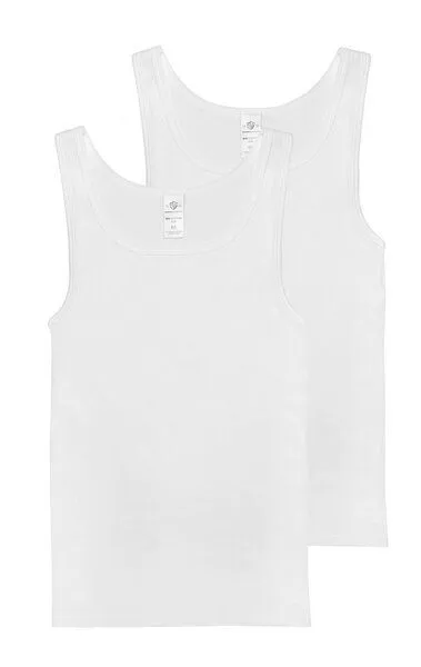 Haasis Bodywear Haasis Bodywear Herren Unterhemd Feinripp Doppelpack, Weiss, – Produktbild 2 von 4