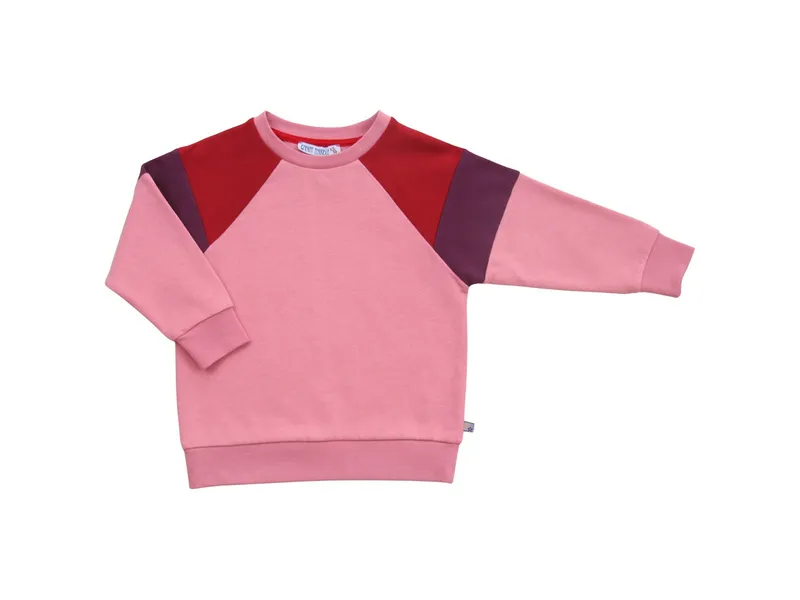 Enfant Terrible Enfant Terrible Sweatshirt Colourblocking candy pink-burnt red 86/92, Pink, – Produktbild 2 von 2