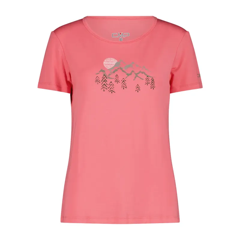 CMP Bamboo T-Shirt mit Blumenmuster Damen CMP, Rose, – Produktbild 1 von 1