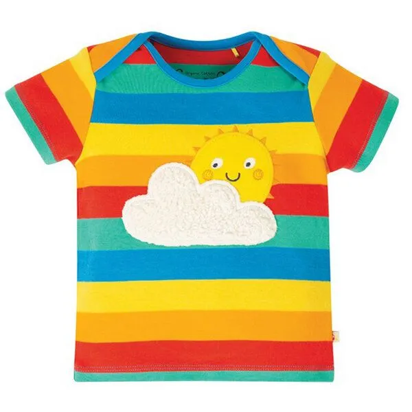 Frugi Frugi T-Shirt Rainbow Multistripe Sun – Produktbild 1 von 3