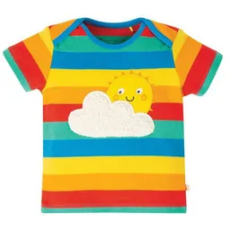 Frugi Frugi T-Shirt Rainbow Multistripe Sun – Produktbild 1 von 1