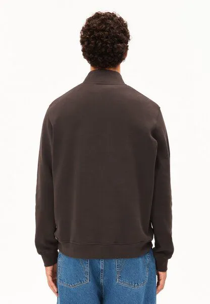 ARMEDANGELS ARMEDANGELS WAARLO FLEECE Herren Sweatshirt aus Bio-Baumwolle, Claystone, – Produktbild 2 von 4