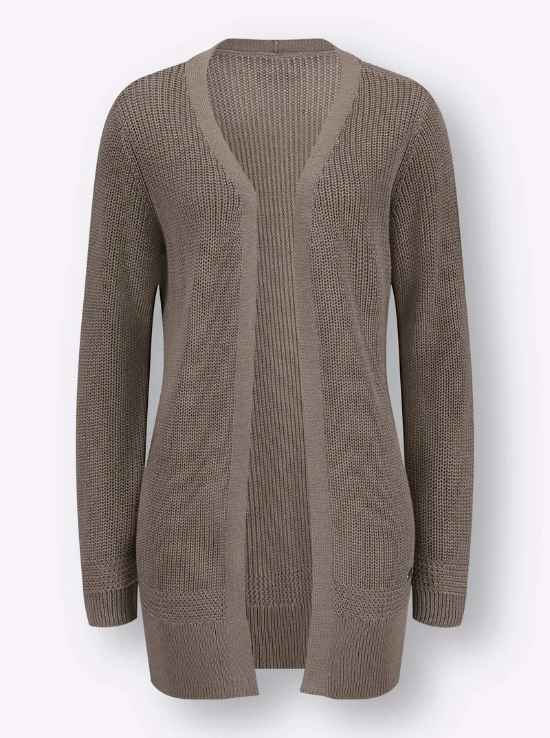 Witt Longstrickjacke taupe, Taupe, – Produktbild 1 von 2
