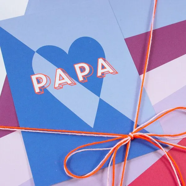 Bow & Hummingbird Bow & Hummingbird Postkarte Papa – Produktbild 4 von 4