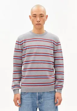 ARMEDANGELS ARMEDANGELS LOUKAA FINE STRIPE Herren Pullover aus Bio-Baumwolle – Produktbild 1 von 1