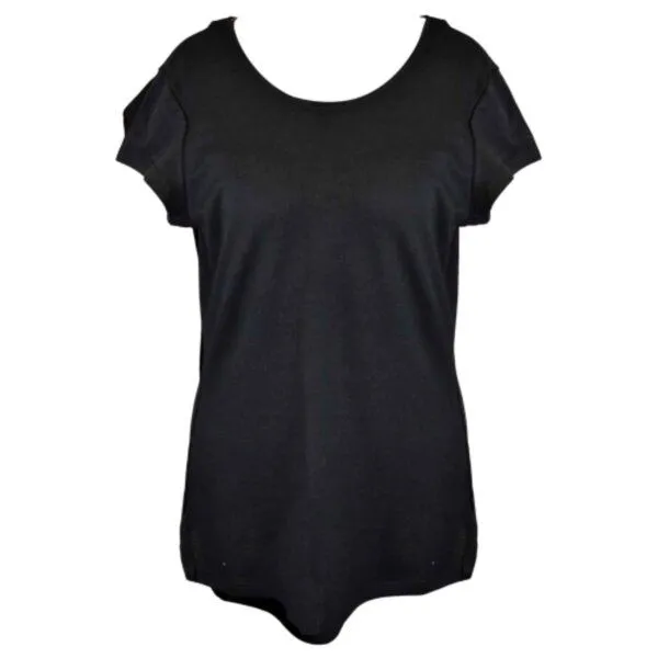 CON_STANT CON_STANT Shirt "Piqué" mit Kappärmel, Schwarz, – Produktbild 1 von 1